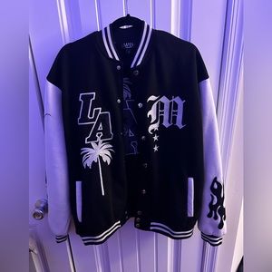 Oversized Vintage Graphic Varsity Jacket